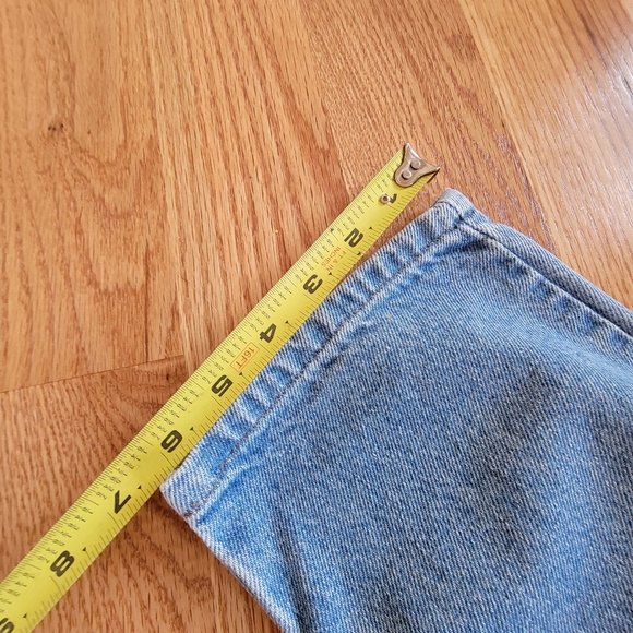 HUNT CLUB ♡ Vintage Hi-Rise Wide Leg Factory Faded Denim Blue Jeans 10P - Picture 16 of 16